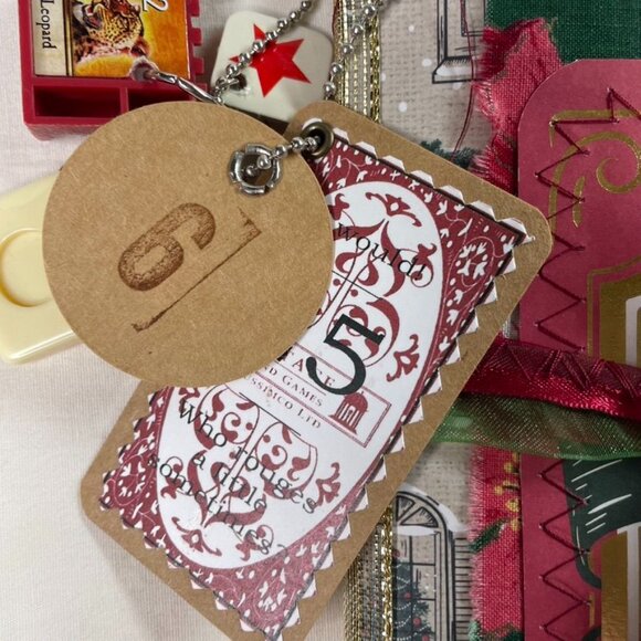 Christmas Junk Journal  With Charm u Washi  Fabric Wrap Tons Ephemera Handmade P - Picture 11 of 16